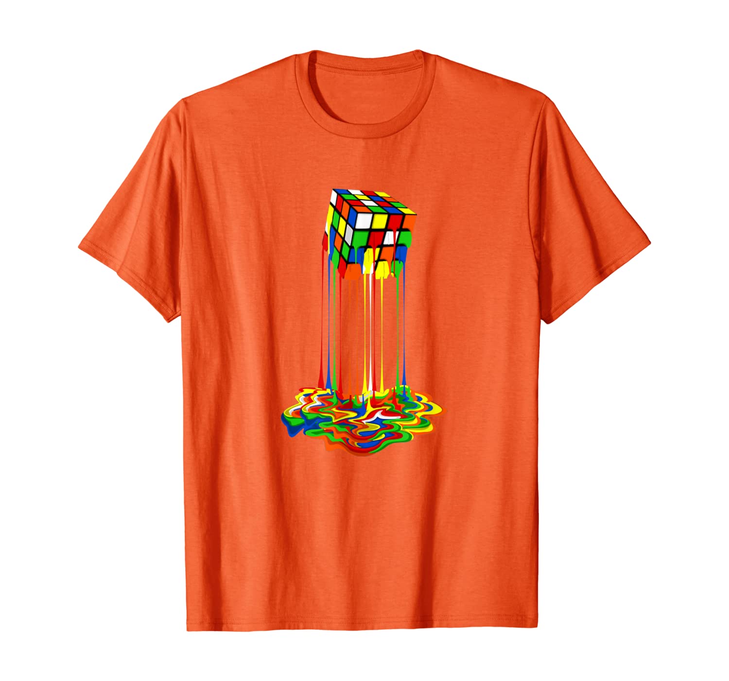 

Melting Puzzle Cube T-Shirt, White;black