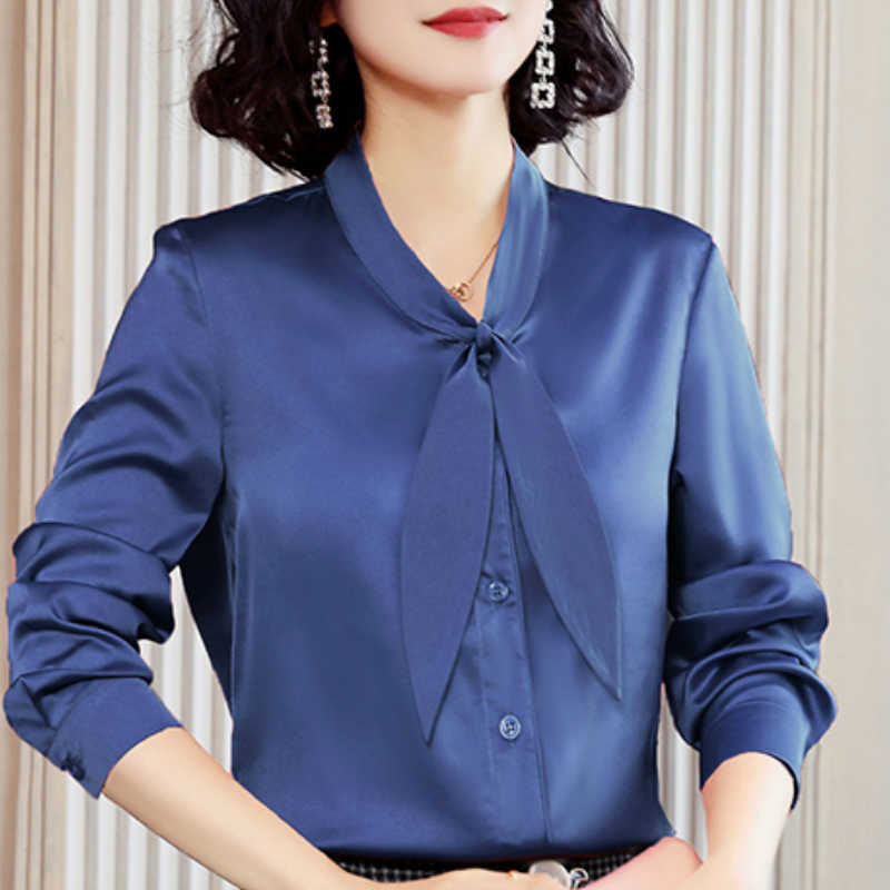 

Womens Tops And Blouses Spring Long Sleeve Blouse Women Fashion Woman Blouses Chiffon Blouse Women Tops Blusa Feminina C466 210602, Pink