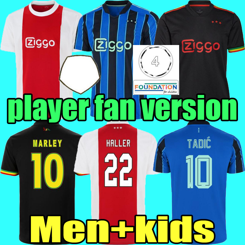 

21 22 TADIC BERGHUIS GRAVENBERCH Soccer Jersey Amsterdam KUDUS BLIND PROMES HALLER NERES CRUYFF KLAASSEN 2021 AJAXEs men kids kit football shirt Player tops, 2021 home