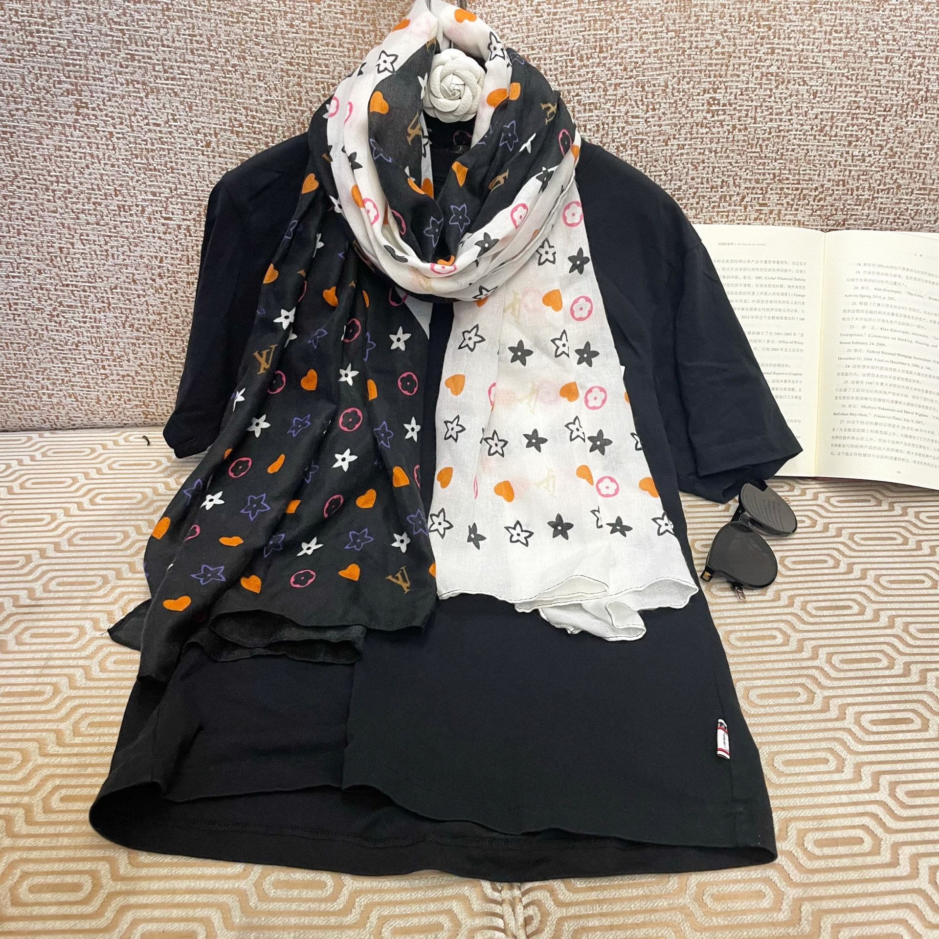 

Scarves 2021 Socialite Scarf New Autumn and Winter Long Versatile Womens Korean-Style Cotton Linen Dual-Use Shawl