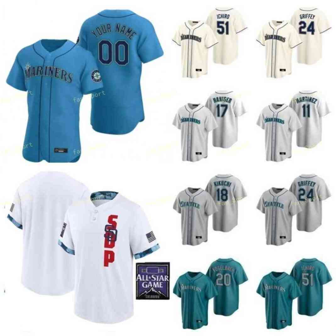 

Men Women Youth 2021 All-Star Game Baseball Jerseys 28 Jake Fraley 23 Ty France 36 Logan Gilbert 7 Marco Gonzales 49 Kendall Graveman Custom Stitched