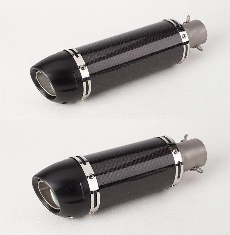

Motorcycle Exhaust System 51mm Universal Moto Pipe Carbon Fiber For FZ1 MT09 Z1000 SV650 R6 R15 LEOVINCE