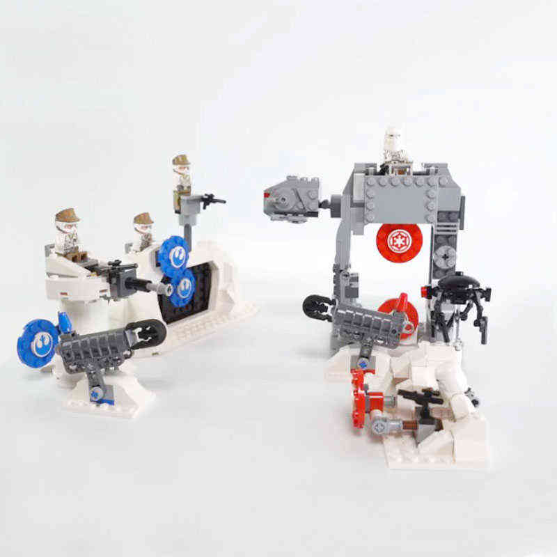 

New Star Space Wars Action Battle Echo Base Defence And Rebel Snow Rebel Trooper Figures Weapons Building Bricks Blocks Toy G1204