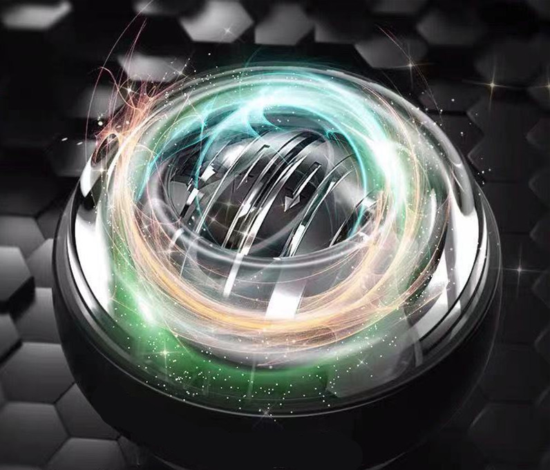 

2021Wrist ball 100kg self starting grip ball for men and women grip ratio wrist metal 200 silent centrifugal fitness wrist#854, Black