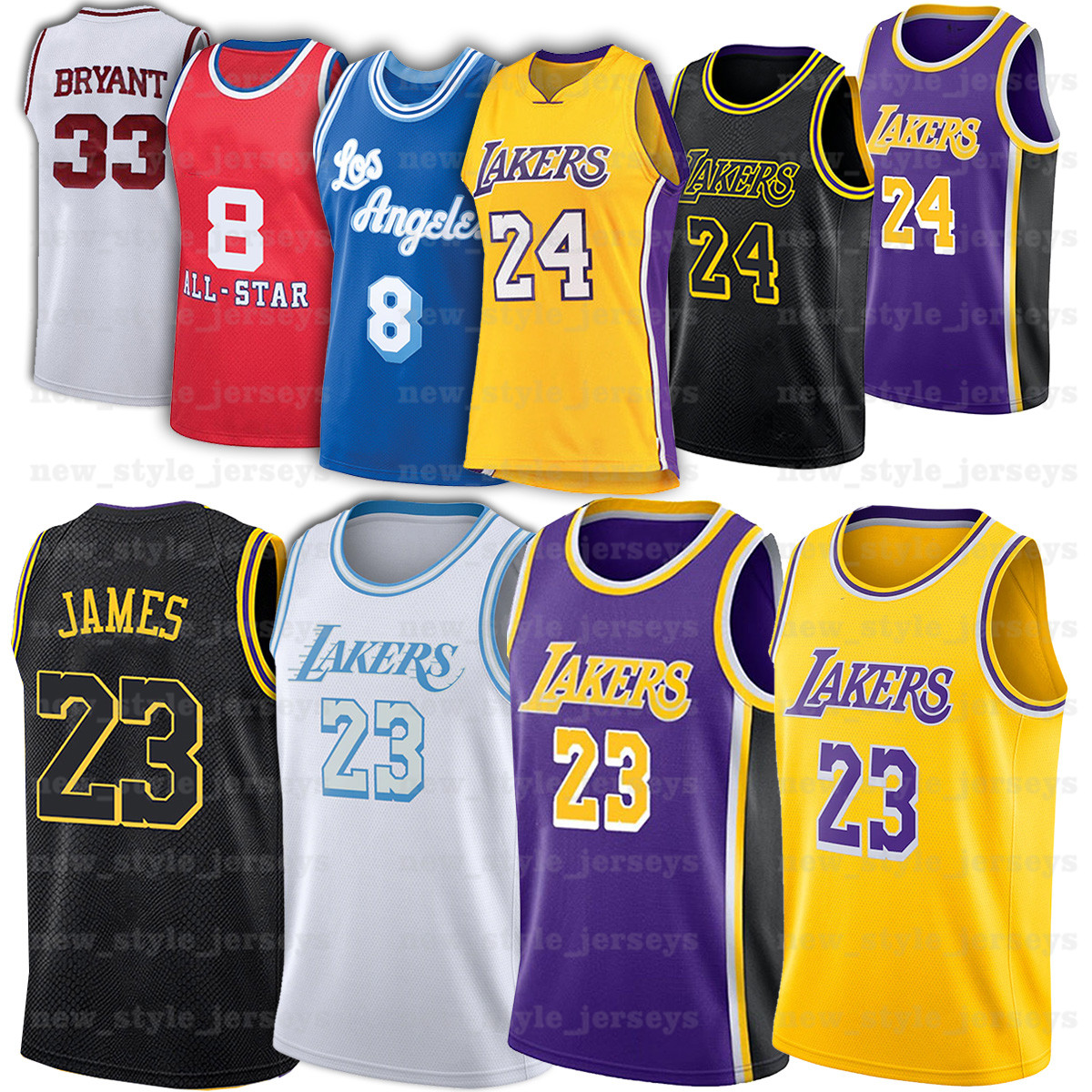 

4 Caruso Jersey LeBron 23 James Anthony z2 3 Davis Kyle Bryant Mens Basketball Jerseys Los Angeles Lakers Alex Retro Jersey, Black;red