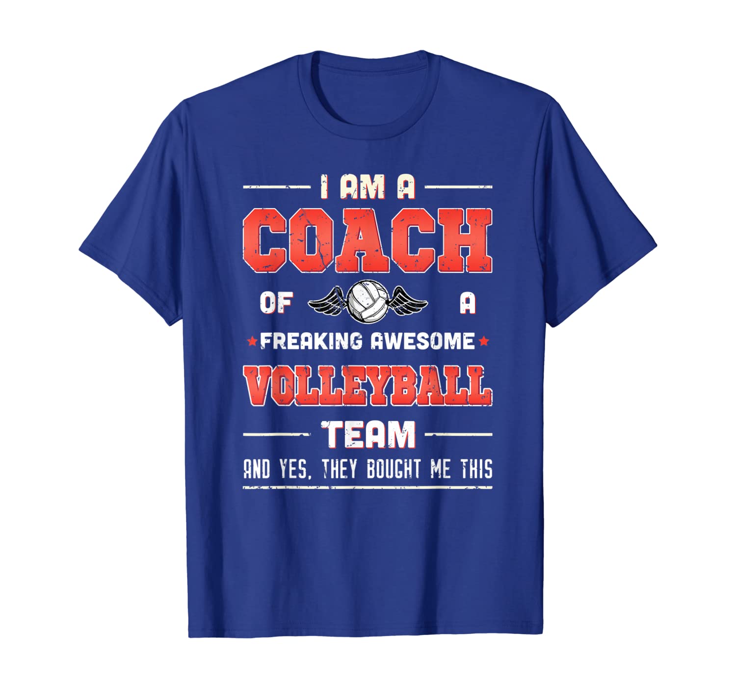 

I Am A Coach Of A Freaking Awesome Volleyball Team T Shirt, White;black