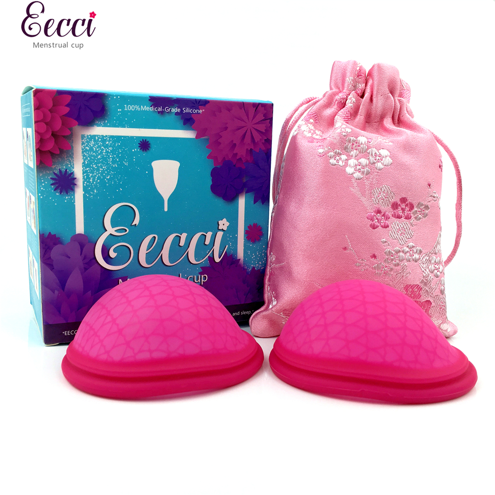 EECCI Reusable Disco Menstrual Cup with Flat-fit Design Extra-Thin Sterilizing Silicone Menstrual Disk-image-658578229