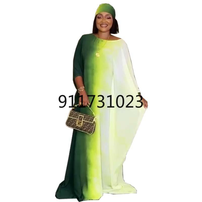 

Ethnic Clothing African Dresses For Women 2021 Summer Clothes Dashiki Boubou Robe Africain Femme Abaya Kaftan Dress Hijab Scarf