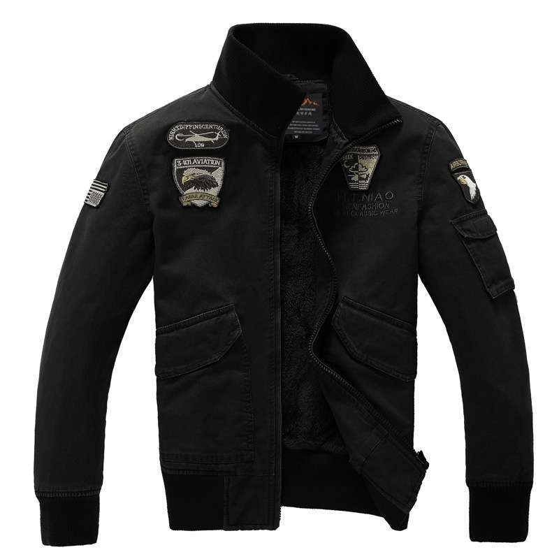 

Men's jacket, flying suit, coat, fashion men's wear, Black