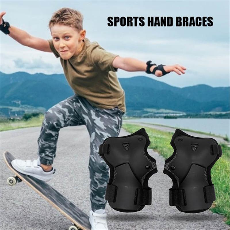 

2Pcs Wrist Guards Protector Set, Inliner Wrist Guards Skate Hand Protection Skateboard Protectors Sports Safety For Children, Xs