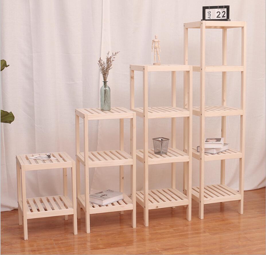 Ins North multifunctional balcony flower rack Bedroom Furniture multi-storey solid wood indoor floor multi meat living room sub flowers pot racks-image-662864549