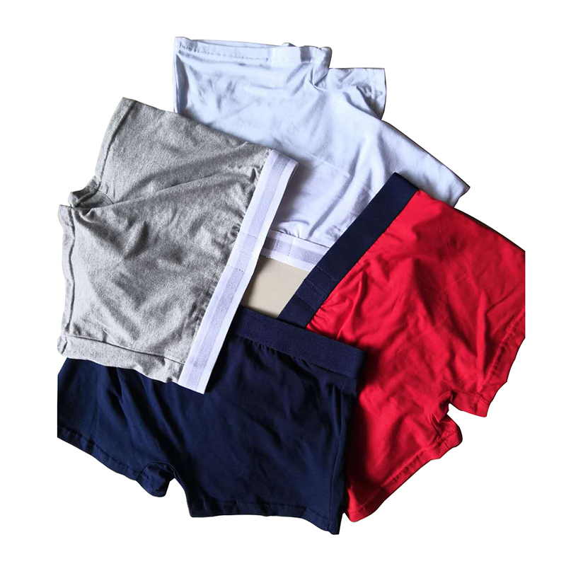 

New Fashion Mens Underwear Men's Panties Underpants Man Boxer Mens Underwear Cotton Man Big Short Breathable Solid Flexible Shorts Boxers, Black;white