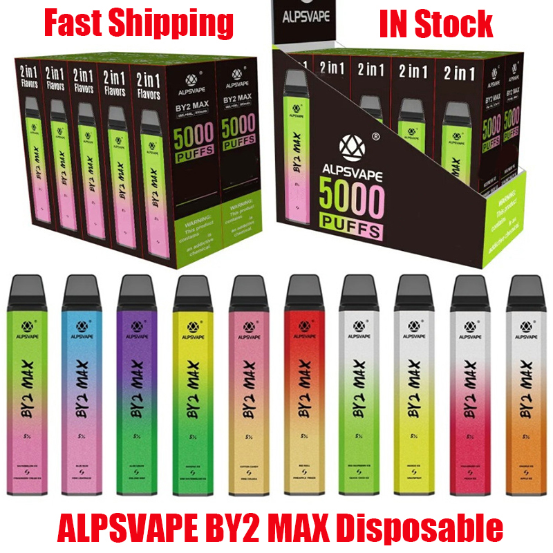 

Original ALPSVAPE BY2 Plus DISPOSABLE POD DEVICE Bar 5000 PUFFS SWITCH RECHARGEABLE 900mAh Prefilled Kit 12ml Cartridge Vape Pen Vs Bat Ldmn