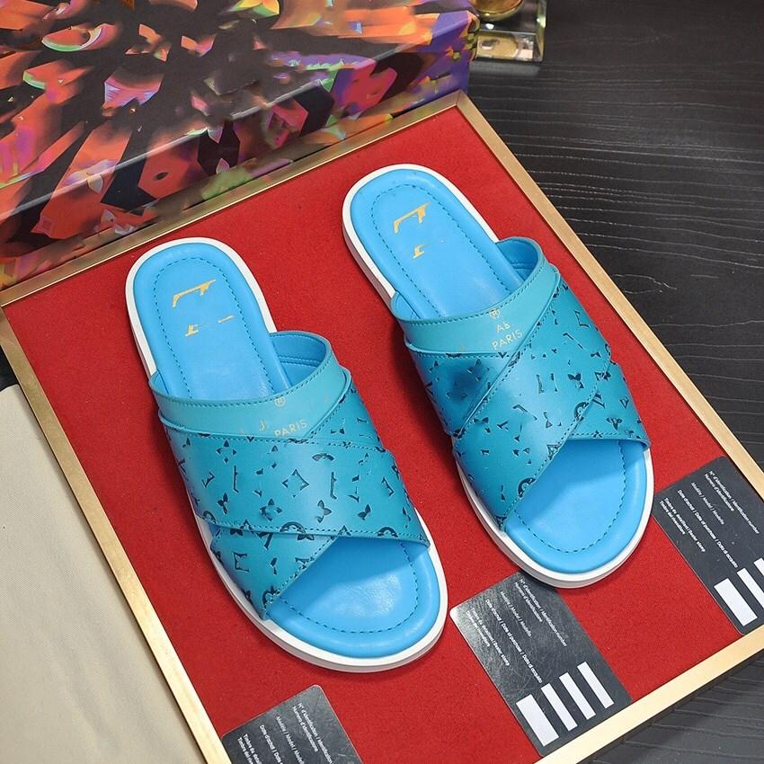 

MF 2021 Coslony Slippers for Men three stripes shoes Thick Sole Non-slip luxury brands Sandals Summer Slides Mens Beach Shoe Man Slipper 11, #10