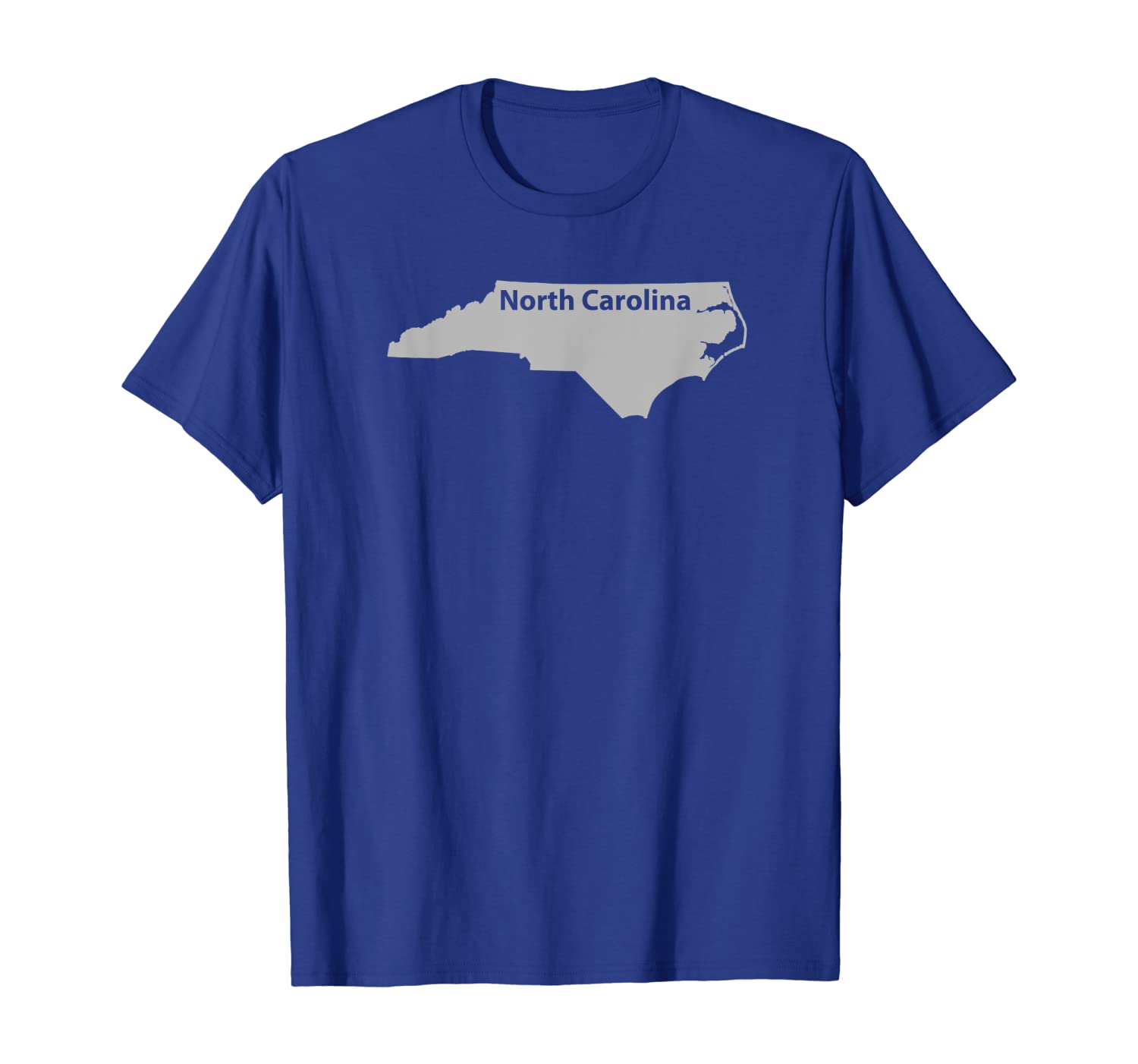 

North Carolina Map Outline State Home Pride T-Shirt, White;black