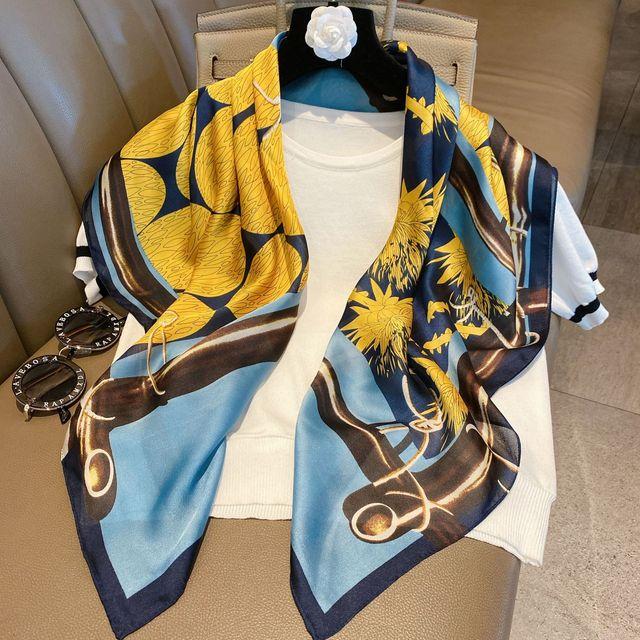 

Scarves Mulberry Silk Scarf Fashion Women's Shawl 90*90cm Decorative Square High Quality 2021