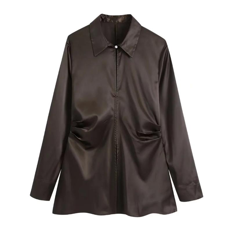 

Women's Two Piece Pants Elegant Black Smock Women Shirt Single Breasted Vintage Turn-down Collar High Waist Wide Leg Arrival Casual Sets, Only trousers
