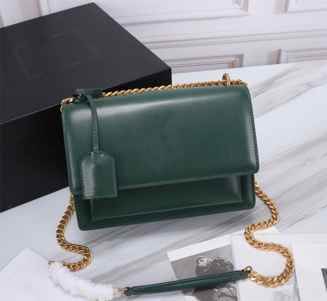 

SUNSET medium smooth leather High quality flap bag luxury designer handbags women shoulder bags fashion crossbody bag q7hA#