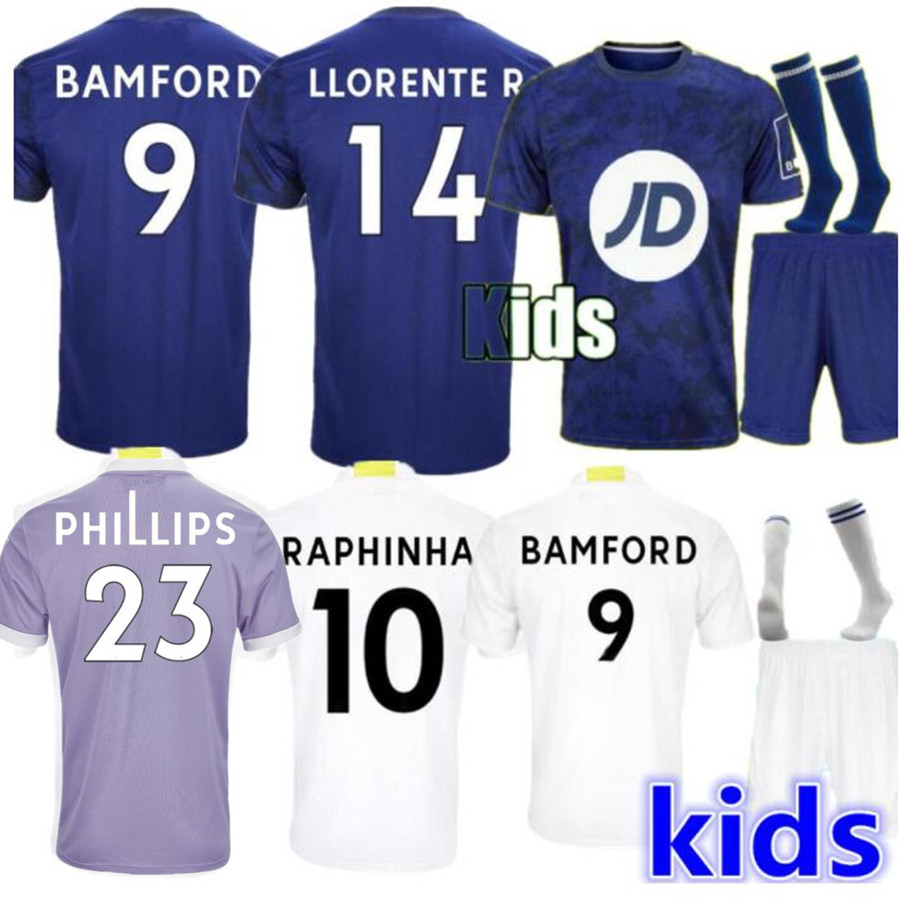 

20 22 Leeds soccer jerseyS United 2021 2022 Koch COSTA Alioski Phillips BAMFORD Men Kids TRAINING football shirt uniform fans player version, Beige