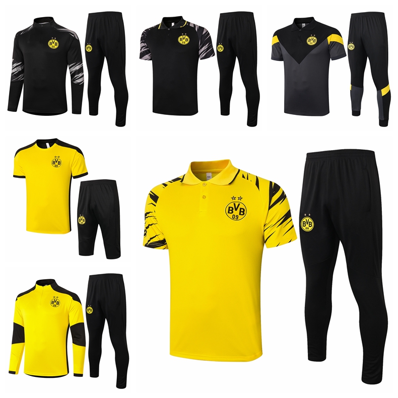 

21/22 DortMUnd Soccer Football Tracksuits maillot foot HAALAND REUS HAZARD HUMMELS BRANDT SANCHO Men Survetement Chandal Training Suit E02, Gray