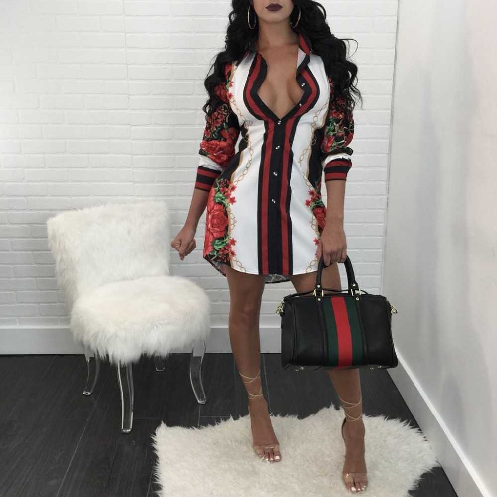 

Autumn Long Shirt Flower Print Blouse Plus size beach Blouses Women casual ruffles sleeve women shirts blouses -3xl 210721, White