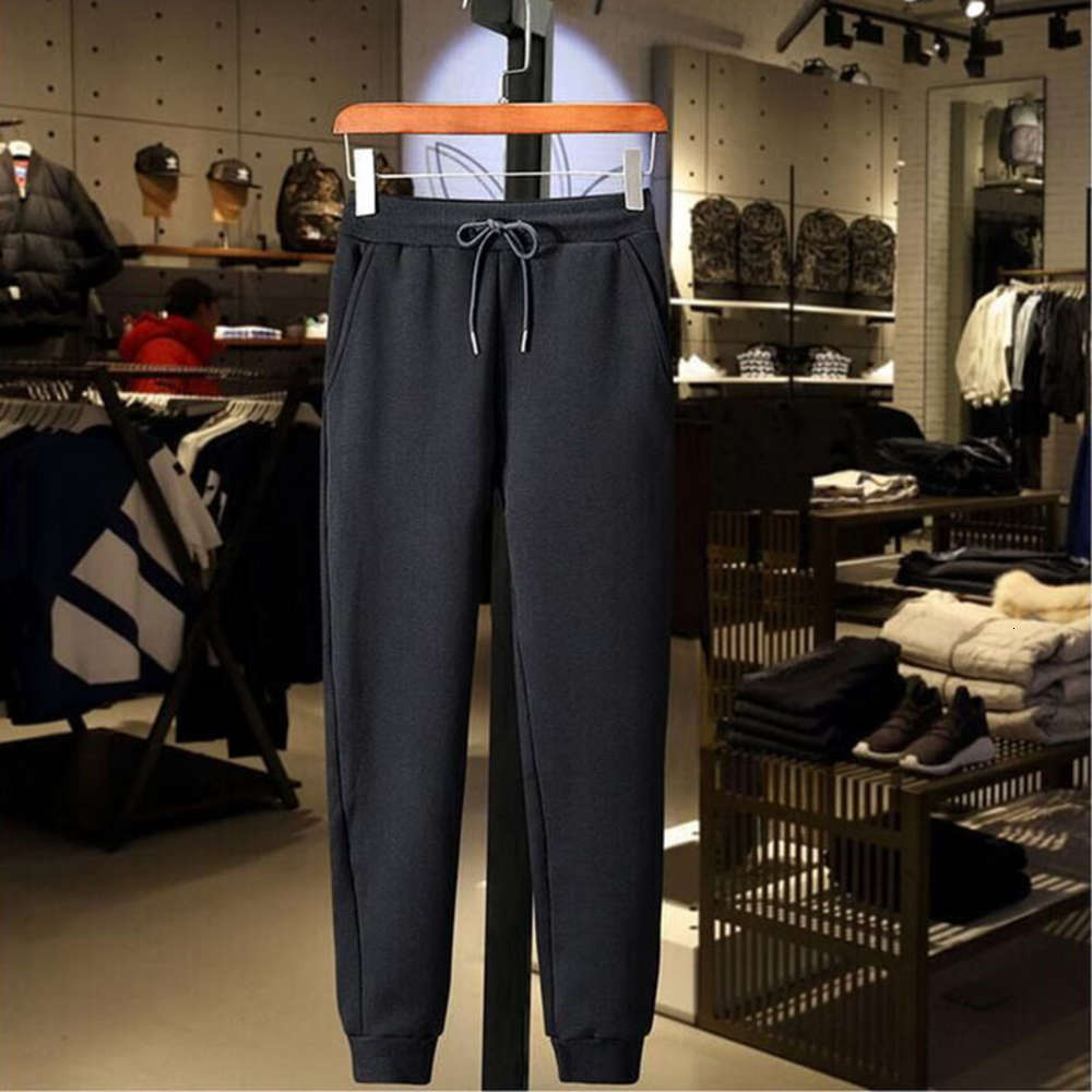 

Autumn and winter cotton men's casual youth sports Leggings Harlem pants, Black