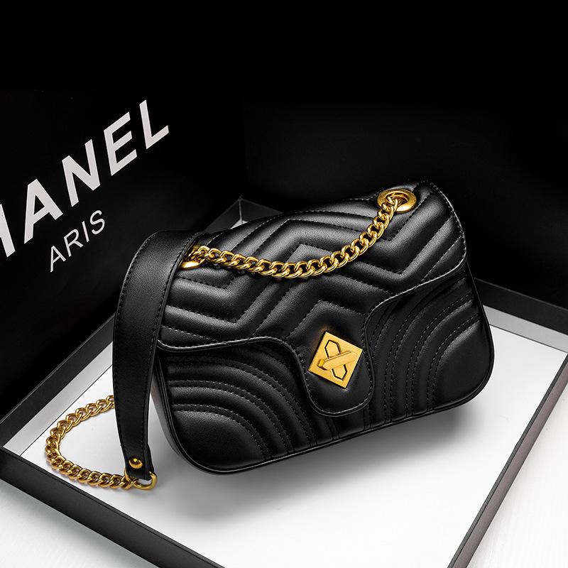 

Evening Bags Diamond Lattice Chain Women Small Square Bag Shoulder CC Designer Purses And Handbags Crossbody For, Black