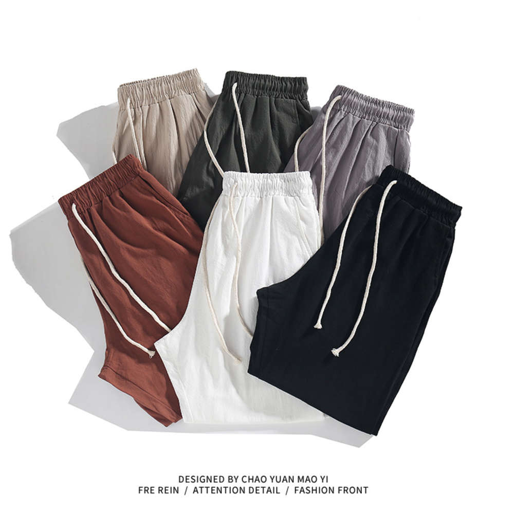 

New solid basic casual loose Khaki harem Leggings men's pants, Black