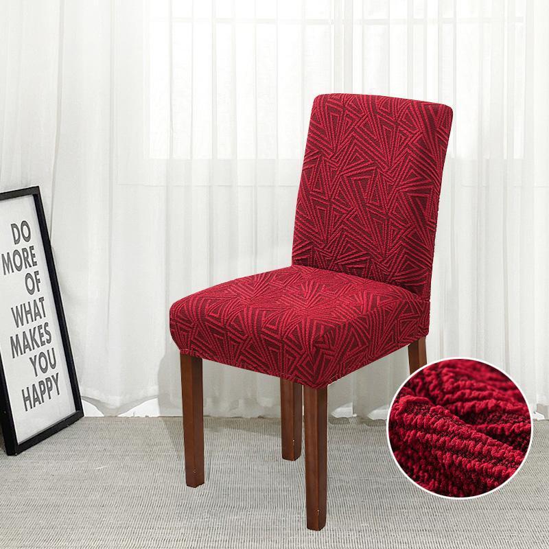 

1/2/4/6PCS Jacquard /Waterproof Stretch Dining Chair Cover Elastic Office Restaurant Wedding Banquet Covers