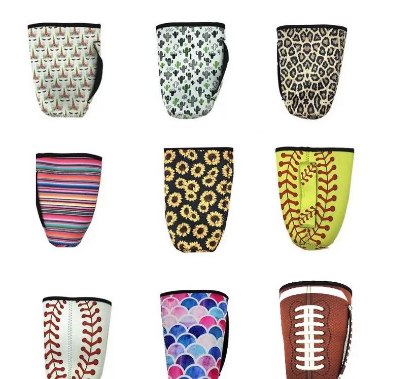 

Leopard Print Rainbow Unicorn Water Bottle Cover Neoprene Insulated Sleeve bag Case Pouch for 30oz Tumbler Cup Party Drink