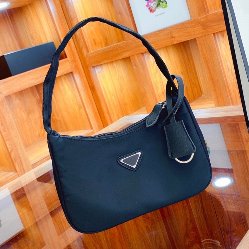 

Luxury Designers Evening Bags With box Sports Style High Quality Shoulder Bag For Women Waterproof Hobo Canvas Nylon Purse Tote Handbag Lady Messenger 5 Color P42, Sky blue