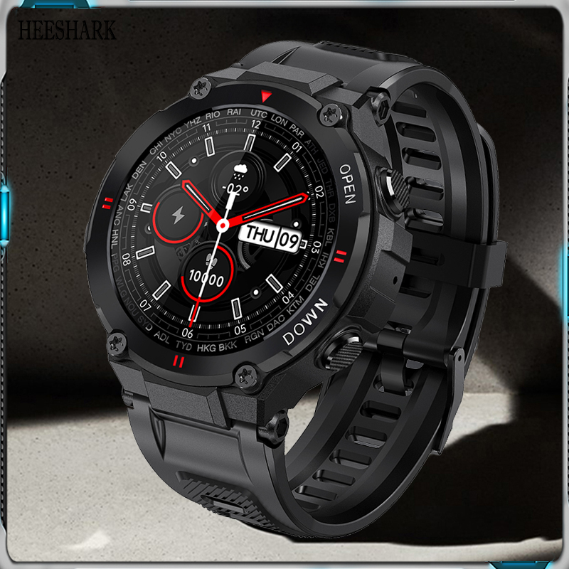 

2021 New Smart Watch Men Sports Fitness Bluetooth Call Multifunction Music Control Alarm Clock Reminder Men Smartwatch For Phoneg, Black