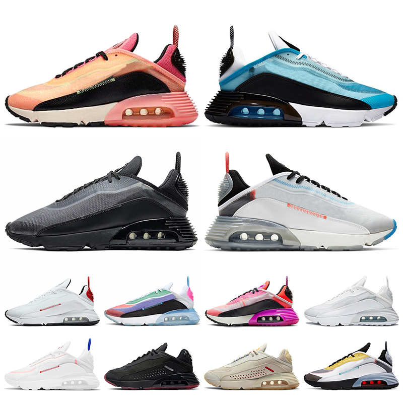 

Hot Selling 2090 Women Mens Black White Running Shoes Sunset Pink Laser Blue Praia Grande Yellow Bleached Aqua USA Sports Trainers Sneakers, A16 black white 36-45
