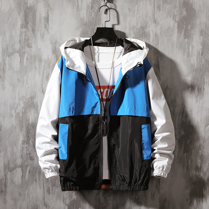 

2021 Casual New Spring Bomber with Hood Slices Outwear Men's Jacket Dropshipping Clothes Uoct, Yellow green.