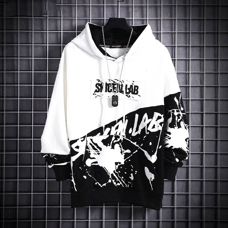 

2021 New Homens Casuais Hip Hop Capuz Harajuku Moletom Masculino Japons Streetwear Hoodies Engraado Casacos 89xd