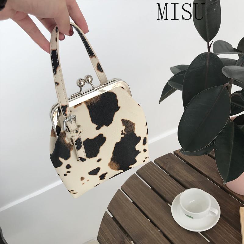 

Cow Pattern Clip Women Handbags Designer Brand Lady Crossbody Bags Fashion Luxury PU Female Shoulder Messenger Bag Small Purses, Cow a