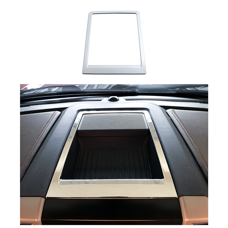 

ABS Center Console Storage Compartment Decorative Frame For Ford F150 15+ Silver