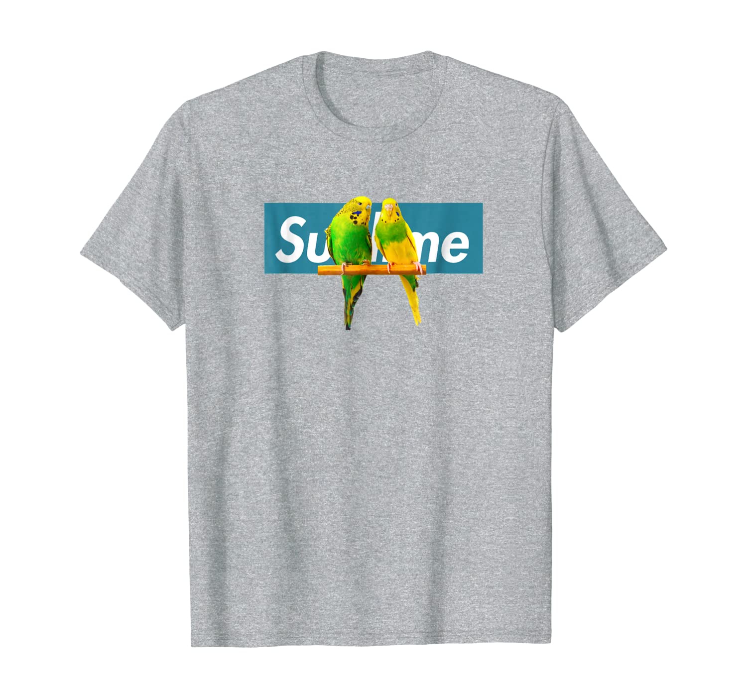 

Adorable Budgie T-Shirt, Cute Budgie Shirt Blue Sublime Box, White;black