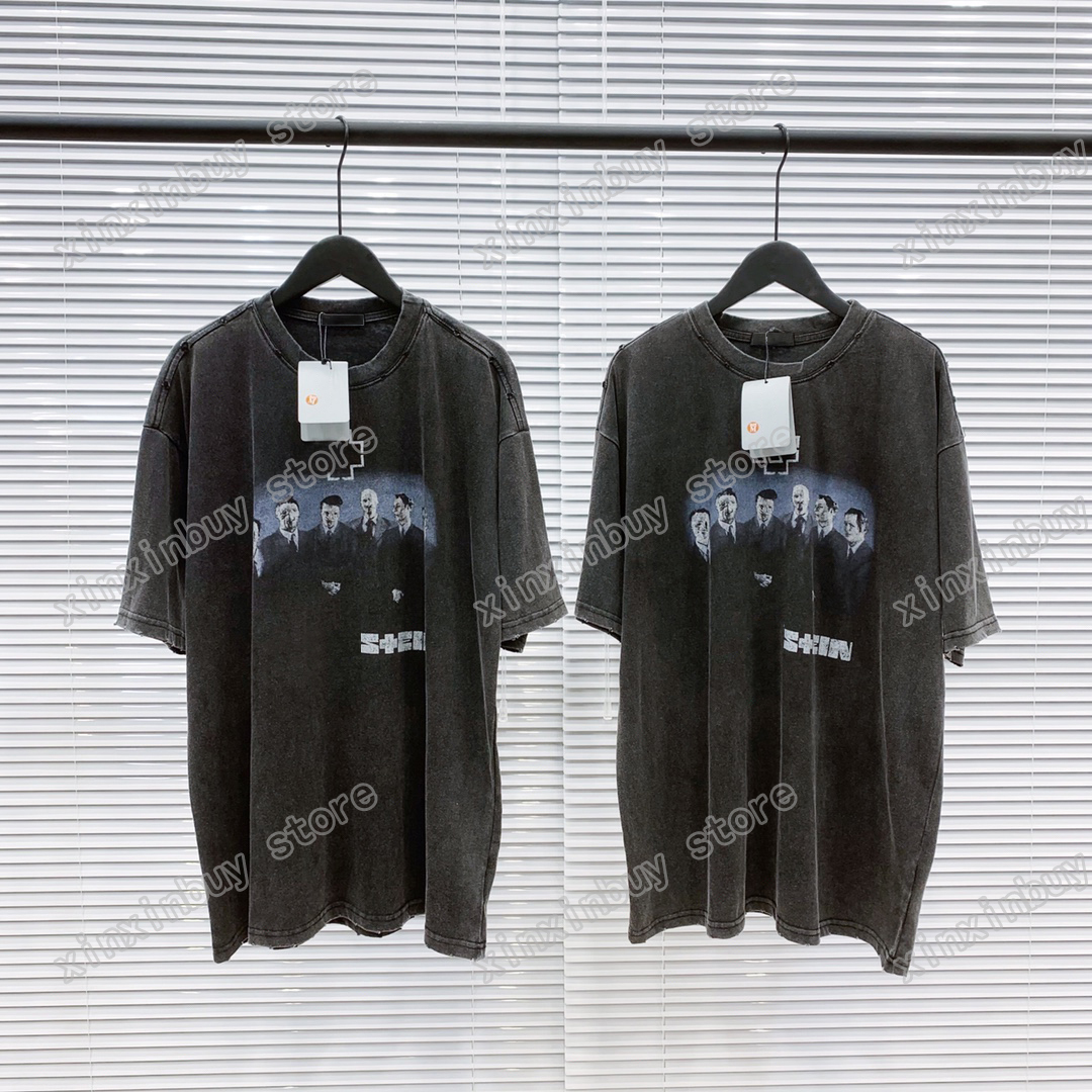 

22ss Men Women Designers T-Shirts tee letter print short sleeve Man Crew Neck paris Fashion Streetwear gray black S-XL, Multi