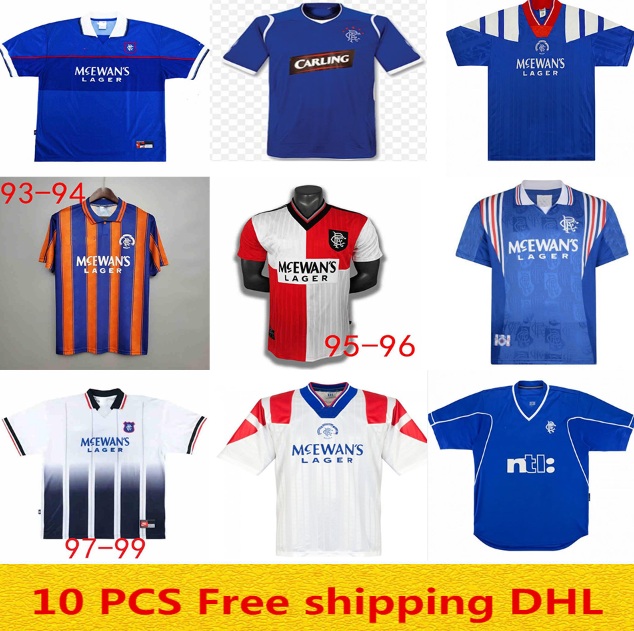 

Free shipping Retro Glasgow Rangers soccer jersey GASCOIGNE LAUDRU 1984 87 90 92 93 94 95 96 97 99 2001 02 03 vintage Classic football shirt, Black;yellow