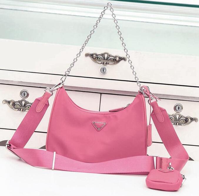 

Top quality New Women's Re-edition 2000 tote Nylon leather Shoulder Bag Luxury Women's Shoulder Bag Crossbody Bags Handbag Hand caught bag, Sky blue