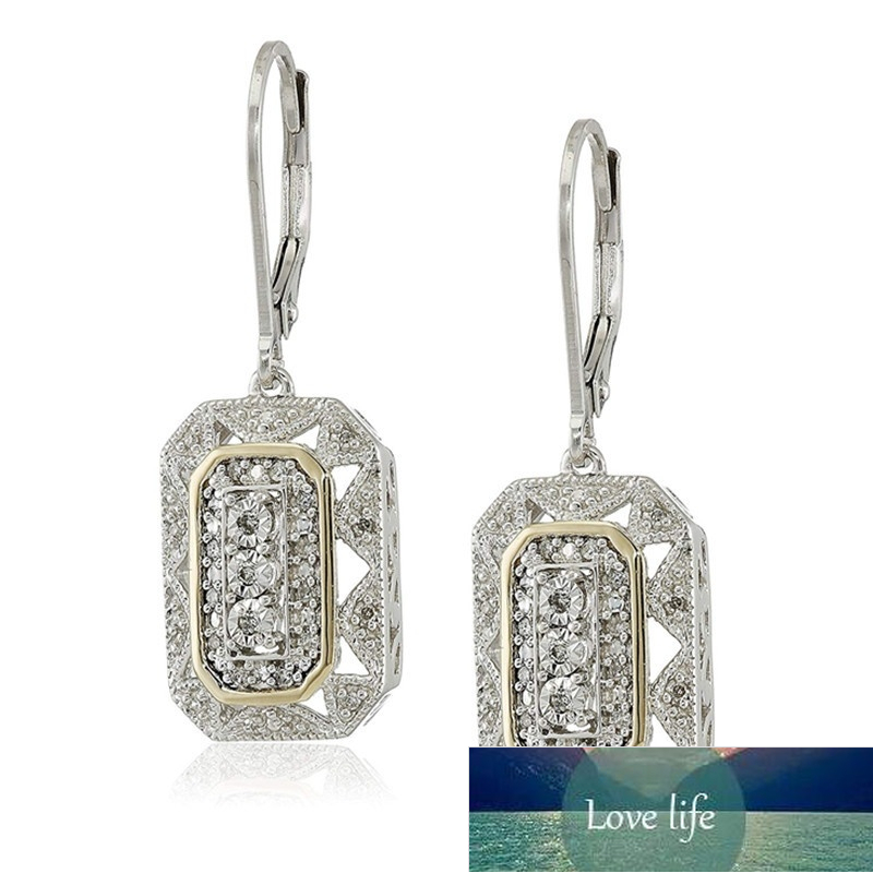 Boucles d'oreilles pendantes de style Art déco avec accents pour femmes, bijoux de déclaration, prix d'usine, conception experte, qualité, dernie