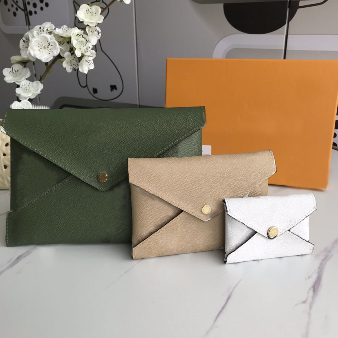 

Original high-quality luxury designer wallet envelope bag ladies fashion presbyopia small grasping hand letter 3 in 1 composed of multi-pocket ,clutch bags with box