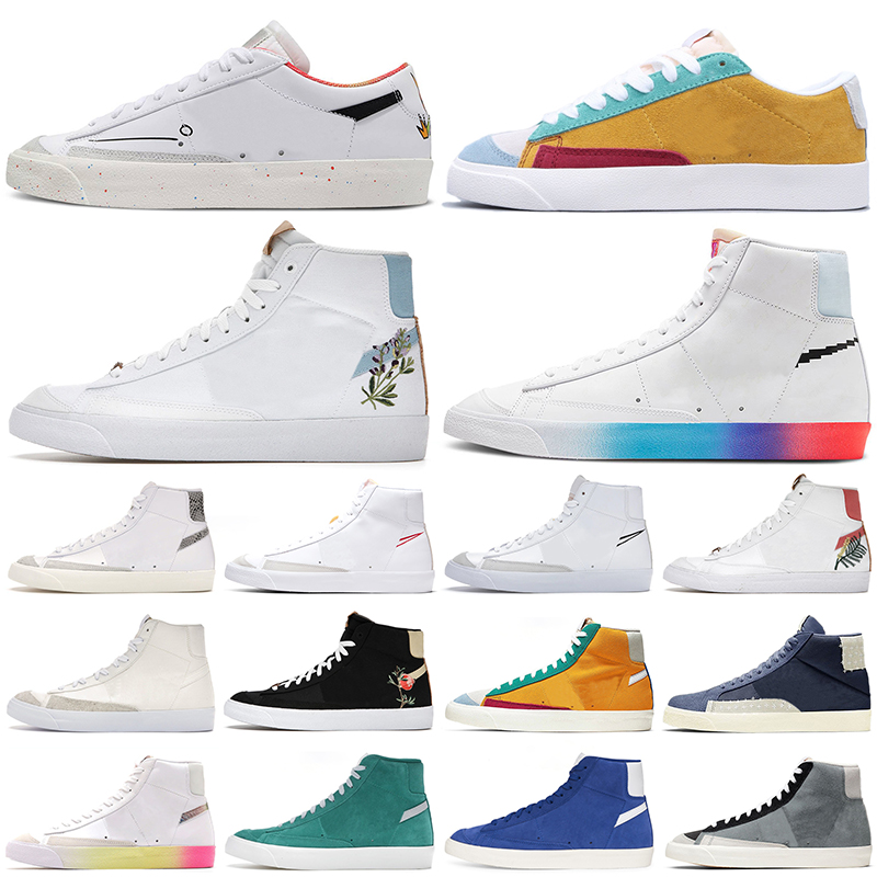 

Blazer Mid 77 casual shoes High Have A Good Game Multi Suede Dorothy Gaters Cool Grey blazes men women platform sneakers outdoor sports trainers walking jogging, High zig zag - red