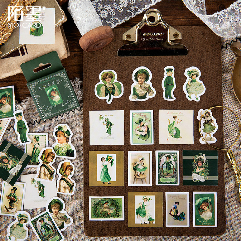 

5Pieces/Lot 45pcs Beauty Amelie Stationery Sticker Kawaii Stickers Paper Adhesive Stickers DIY Scrapbooking Diary Photos Albums
