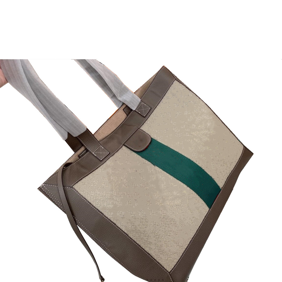 

Luxury 3A Classic Brand Brown Shopping Bag Leather Canvas Large Capacity High Quality Handbag Women Shoulder 547947 903