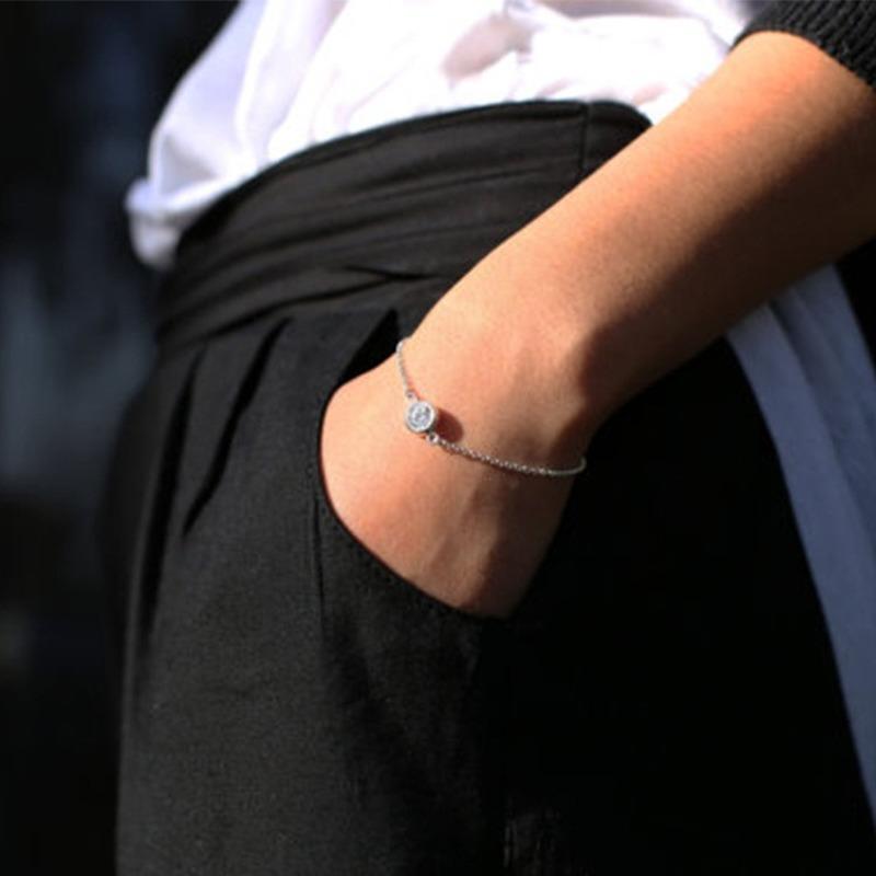 

Link, Chain Fashion Zircon Kpop Bracelet For Free Punk Bracelets Couple Women Charm Jewelry DIY
