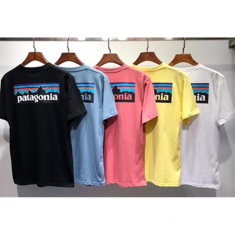 

Brand t shirt patagonia Tshirt Sleeve Tee Breathable Men Women Lovers Fashion men women T-shirts, White;black