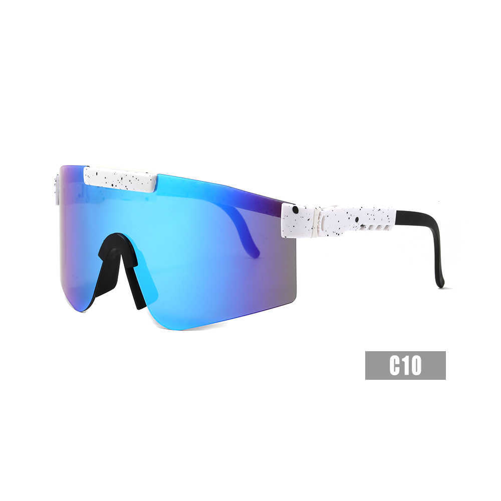 

[Drop Ship]Pits Vipers Custom Sport cycling Sunglass for Men and Women Outdoor Windproof Eyewear Uv Mirrored Lens