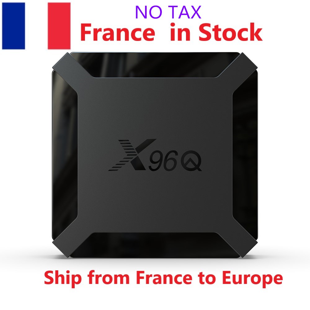 

Ship from France X96Q tv box Android 10 os 2GB RAM 16GB Smart Allwinner H313 Quad Core 1GB 8GB 4K